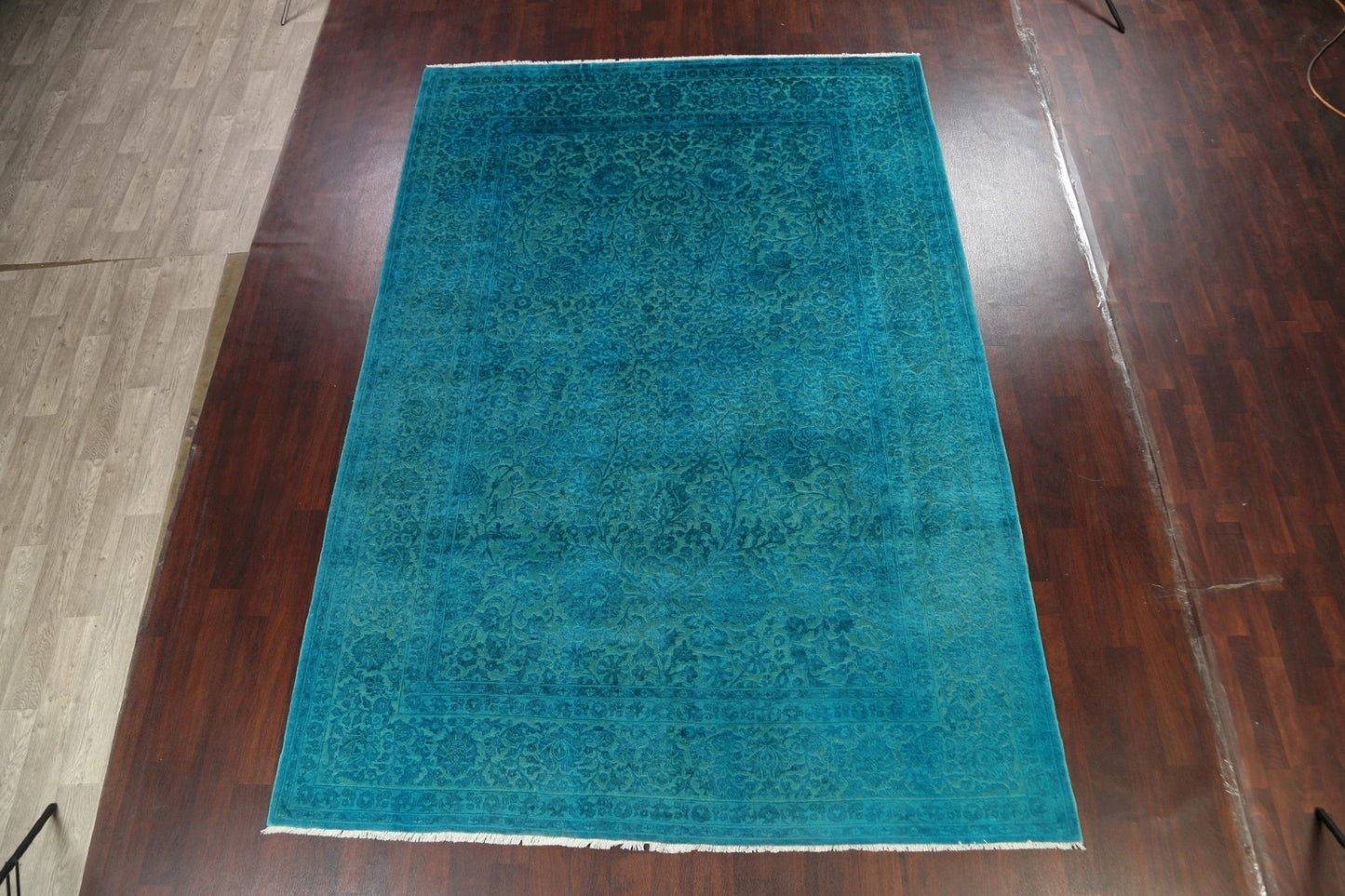 Vegetable Dye Carved Peshawar Chobi Oriental Area Rug 8x12