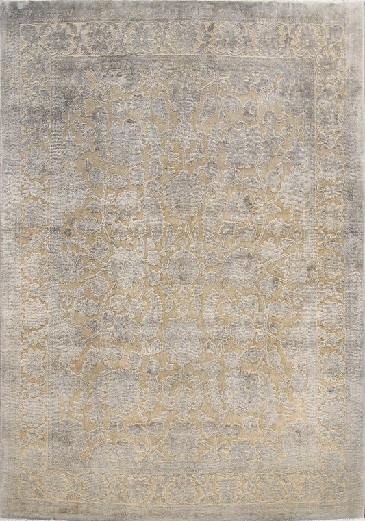 Vegetable Dye Carved Peshawar Chobi Oriental Area Rug 8x10