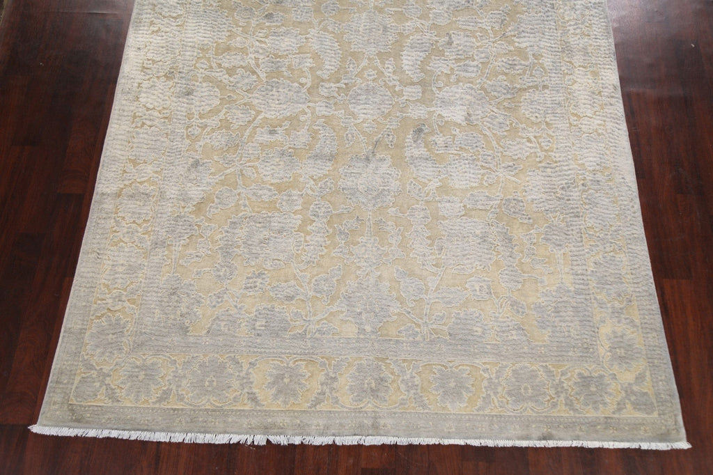 Vegetable Dye Carved Peshawar Chobi Oriental Area Rug 8x10