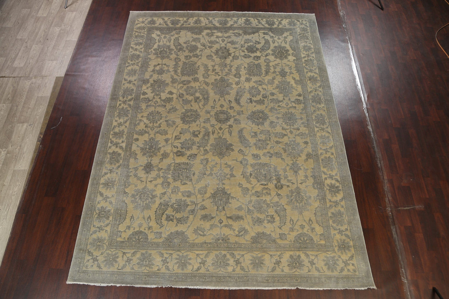 Vegetable Dye Carved Peshawar Chobi Oriental Area Rug 9x12