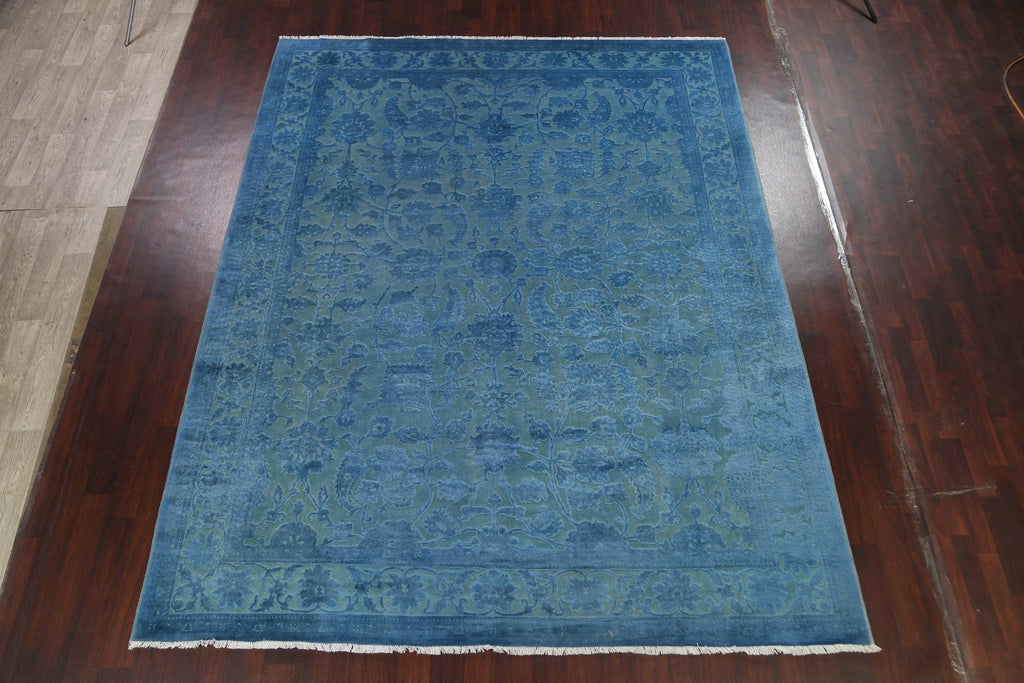 Vegetable Dye Carved Peshawar Chobi Oriental Area Rug 9x12