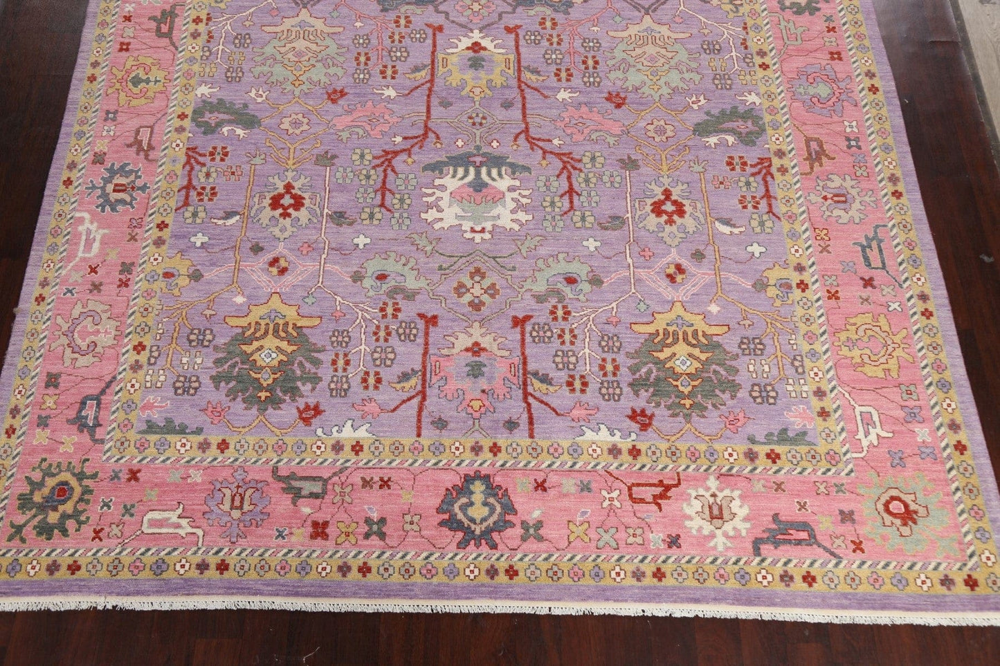 100% Vegetable Dye Oushak Turkish Area Rug 10x14