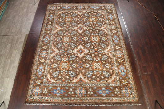 Vegetable Dye Floral Peshawar Chobi Oriental Area Rug 10x14