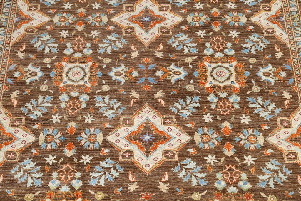 Vegetable Dye Floral Peshawar Chobi Oriental Area Rug 10x14