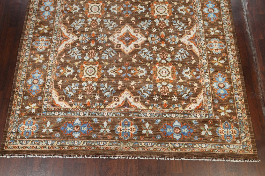 Vegetable Dye Floral Peshawar Chobi Oriental Area Rug 10x14