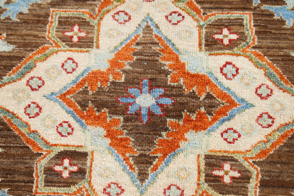 Vegetable Dye Floral Peshawar Chobi Oriental Area Rug 10x14