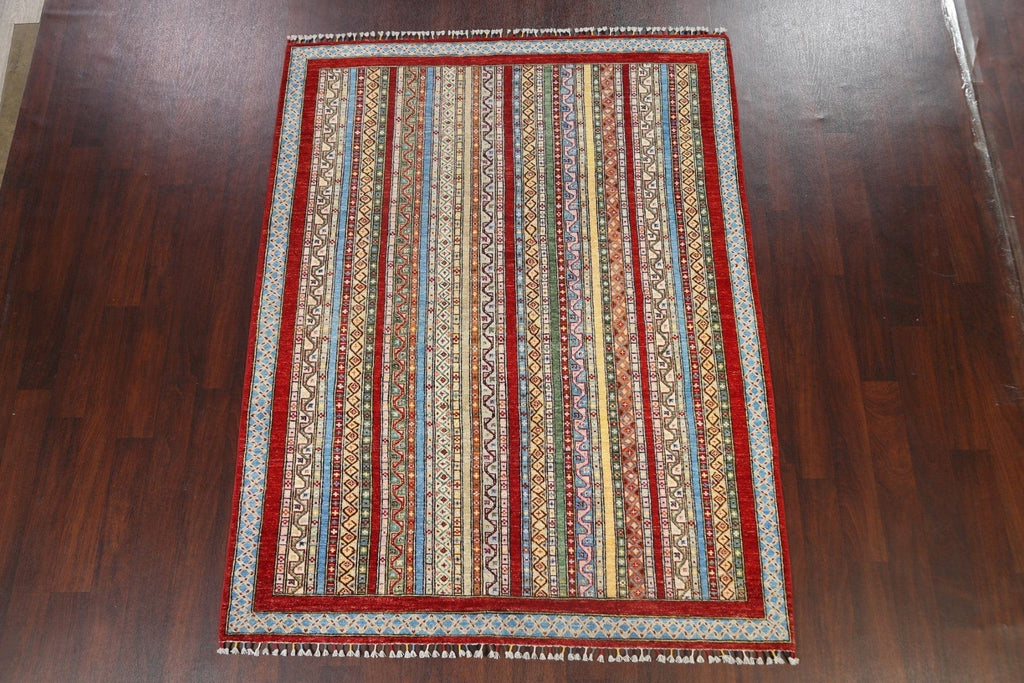 Tribal Kazak Oriental Area Rug 6x8