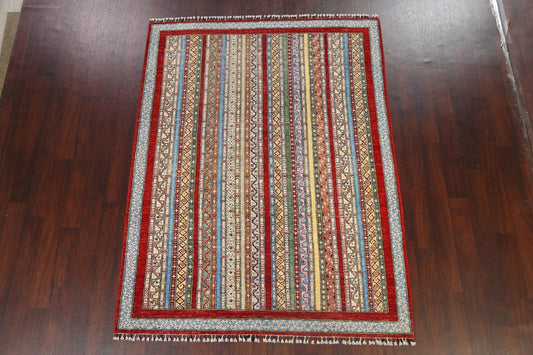 Tribal Kazak Oriental Area Rug 6x8