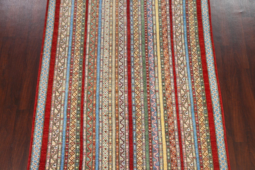 Tribal Kazak Oriental Area Rug 6x8