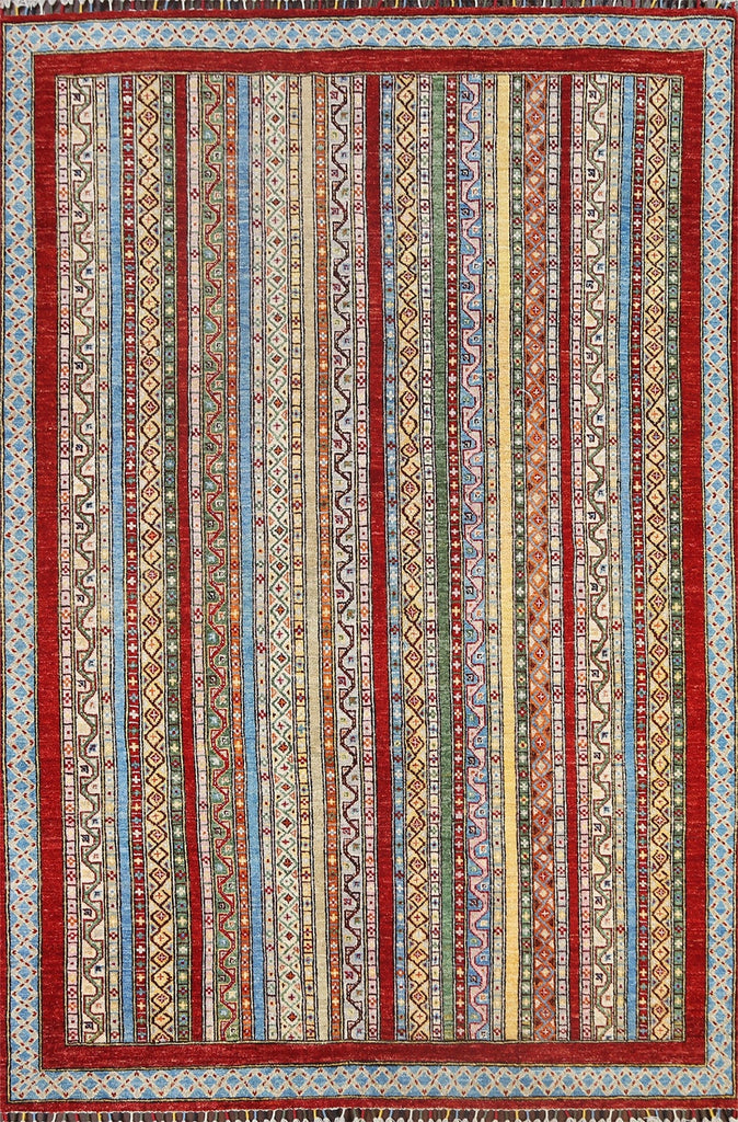 Tribal Kazak Oriental Area Rug 6x8