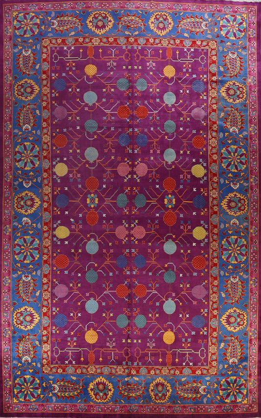 Large 100% Vegetable Dye Tabriz Persian Area Rug 11x18