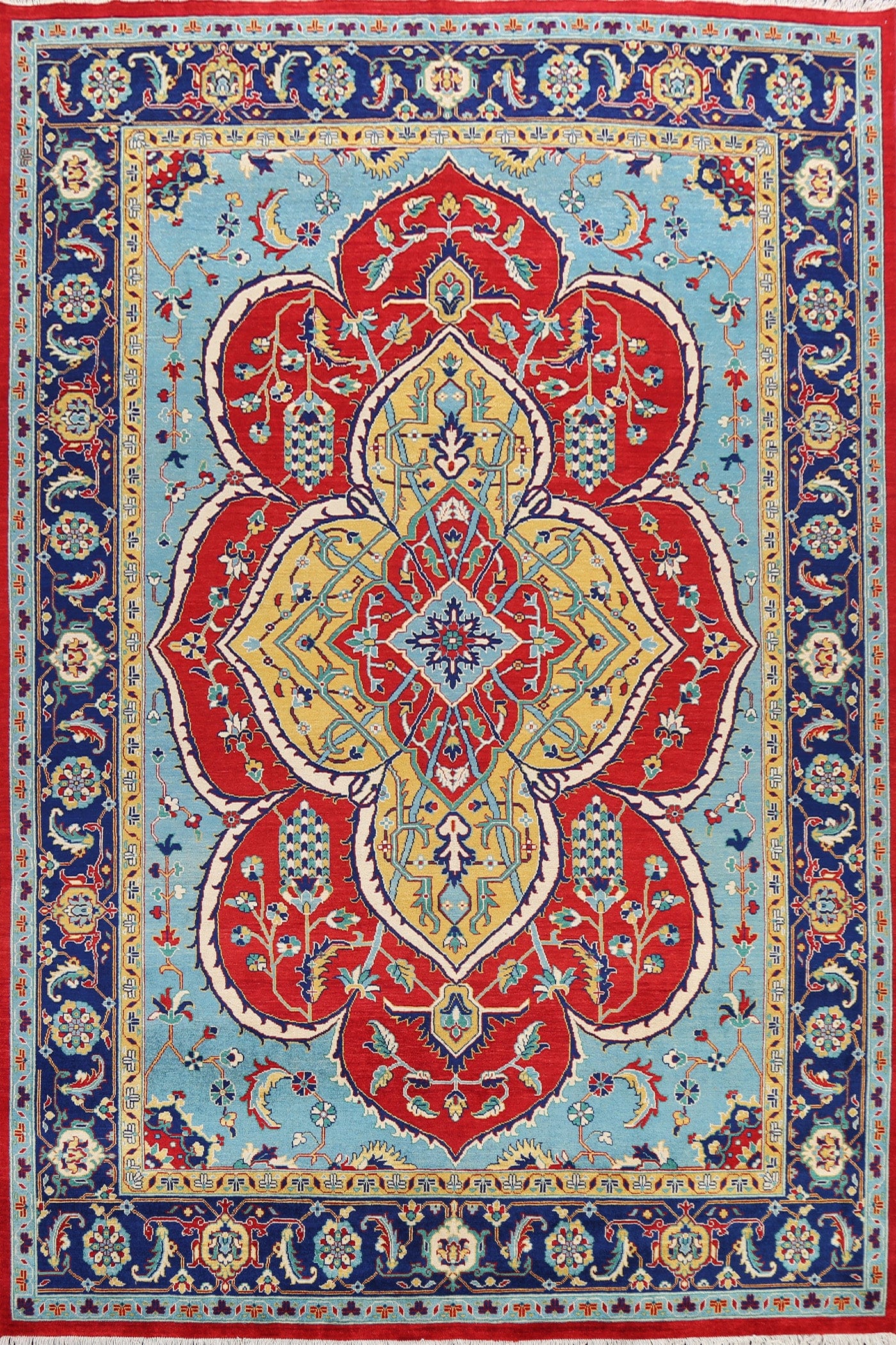 100% Vegetable Dye Bakhtiari Persian Area Rug 9x12