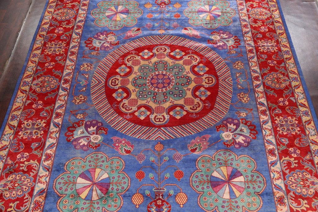 Vegetable Dye Geometric Tabriz Persian Area Rug 10x14