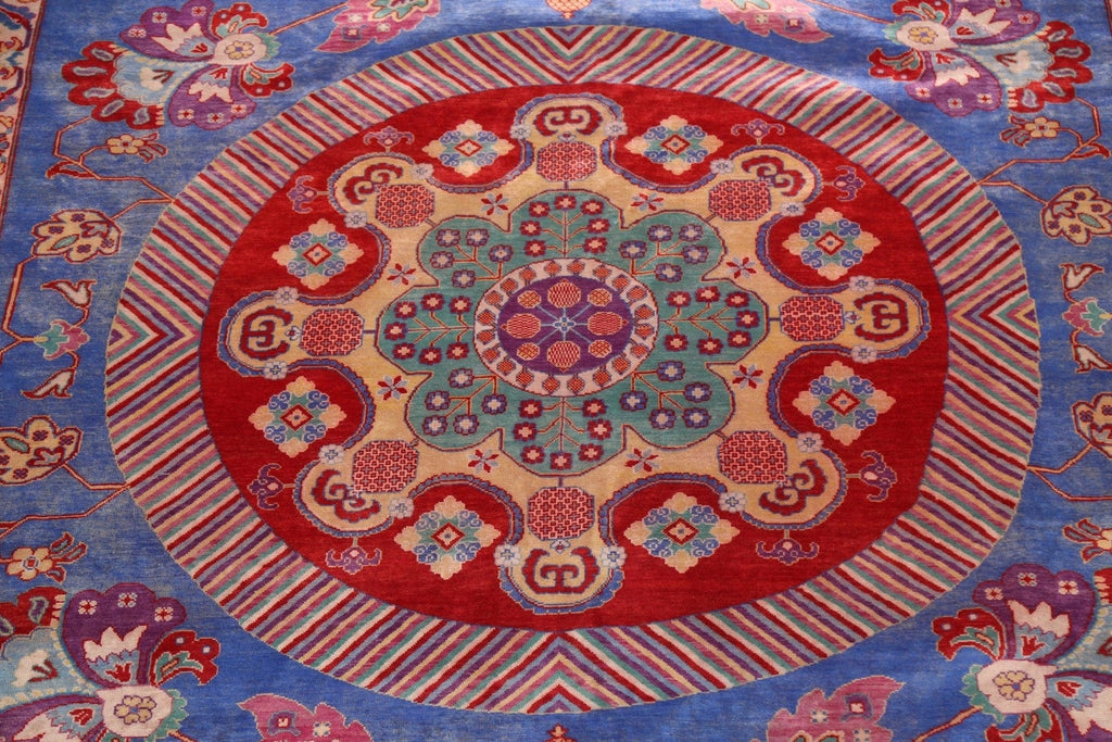 Vegetable Dye Geometric Tabriz Persian Area Rug 10x14