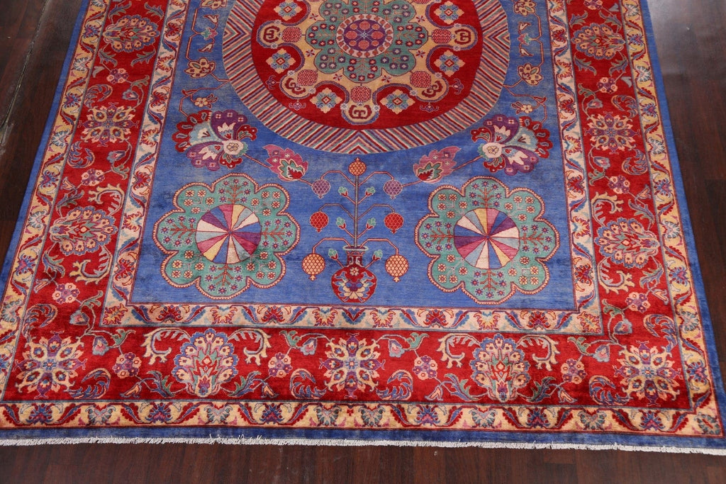 Vegetable Dye Geometric Tabriz Persian Area Rug 10x14