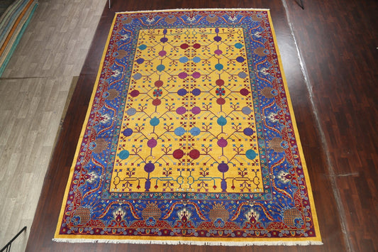 Vegetable Dye Geometric Bakhtiari Persian Area Rug 10x14