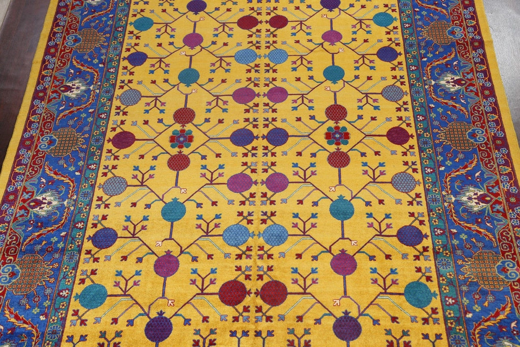 Vegetable Dye Geometric Bakhtiari Persian Area Rug 10x14