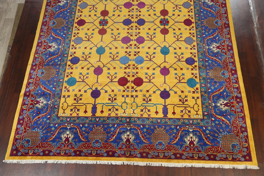 Vegetable Dye Geometric Bakhtiari Persian Area Rug 10x14