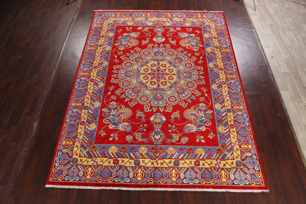 100% Vegetable Dye Geometric Tabriz Persian Area Rug 9x12