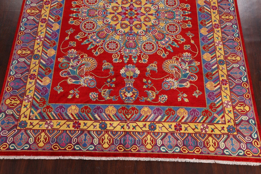 100% Vegetable Dye Geometric Tabriz Persian Area Rug 9x12