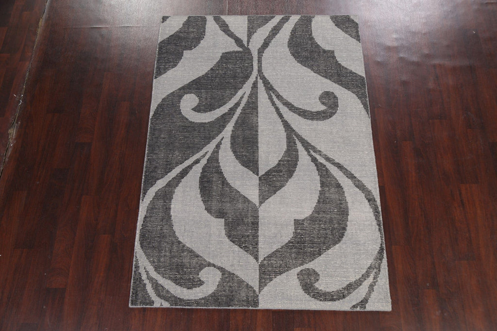 Contemporary Abstract Oriental Area Rug 5x7