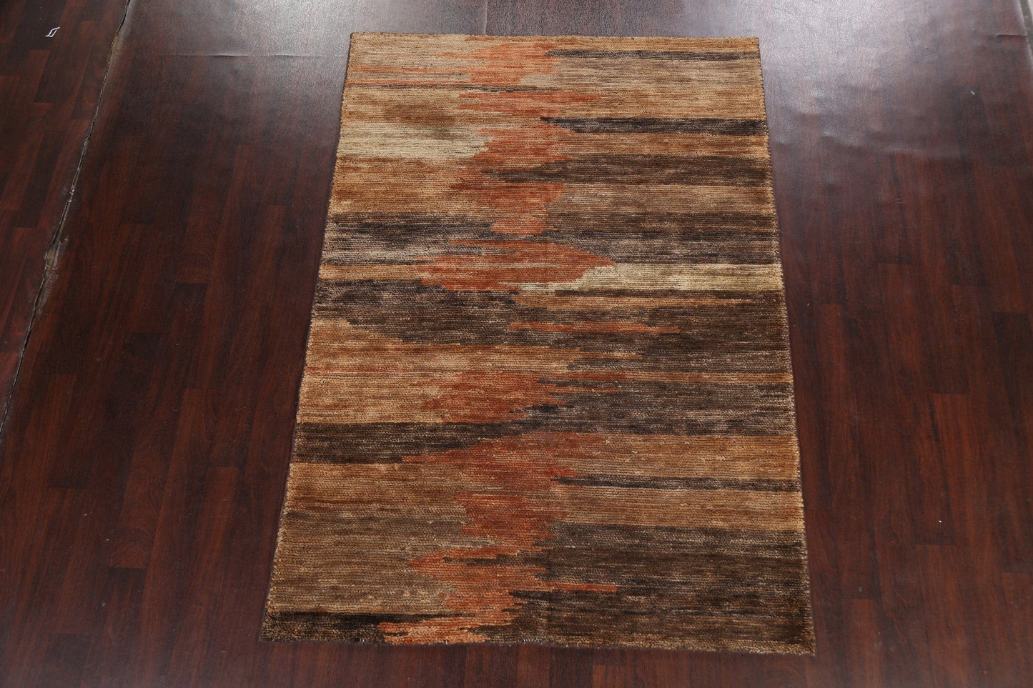 Abstract Contemporary Oriental Area Rug 5x8