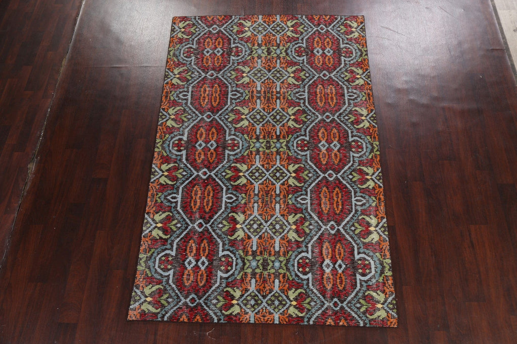 Geometric Abstract Oriental Area Rug 6x9