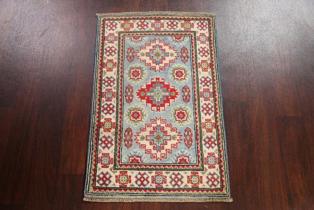 Geometric Kazak Oriental Area Rug 2x3