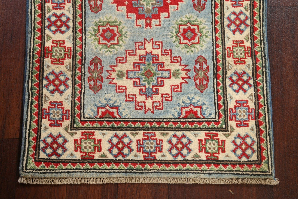 Geometric Kazak Oriental Area Rug 2x3