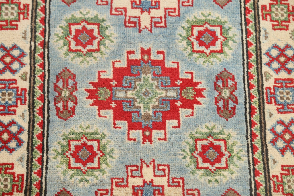 Geometric Kazak Oriental Area Rug 2x3