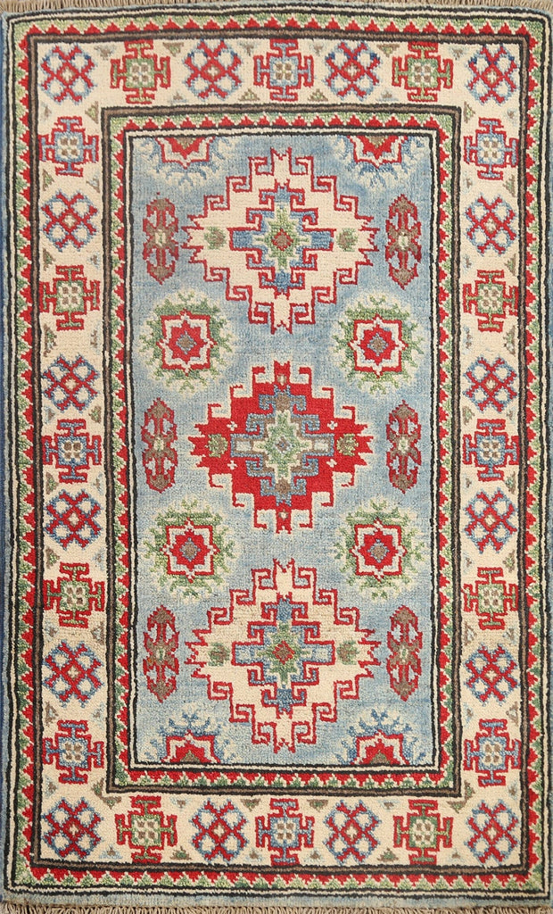 Geometric Kazak Oriental Area Rug 2x3