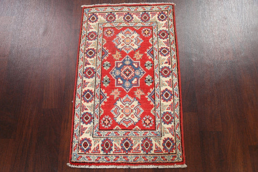 Geometric Kazak Oriental Area Rug 2x3