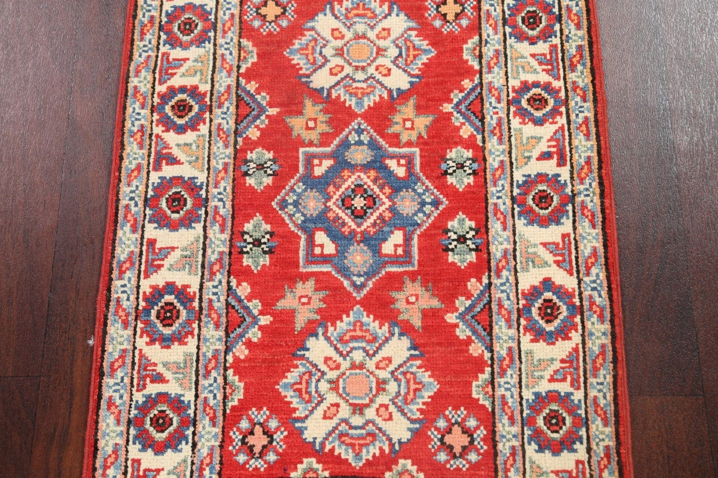 Geometric Kazak Oriental Area Rug 2x3