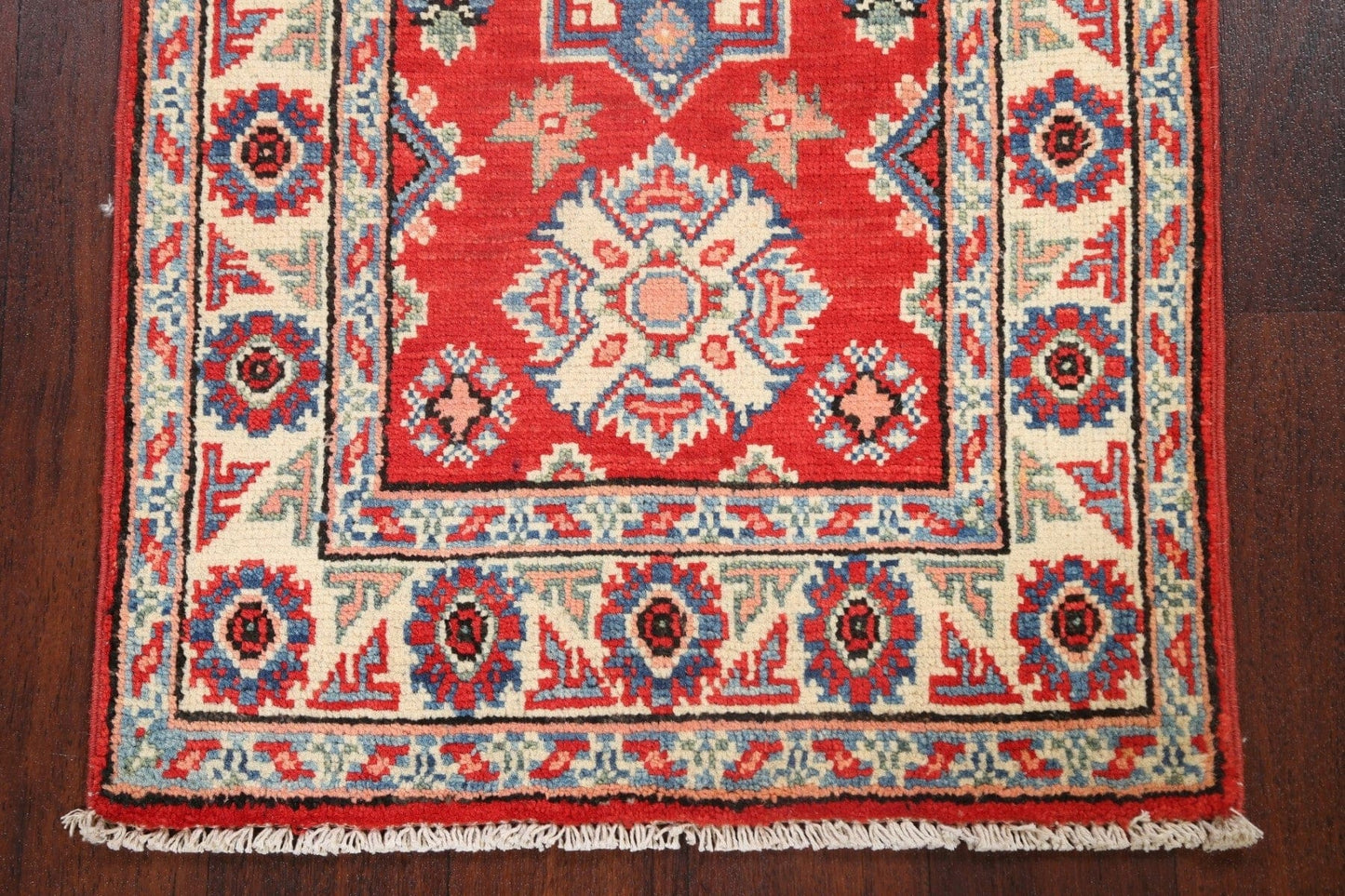 Geometric Kazak Oriental Area Rug 2x3