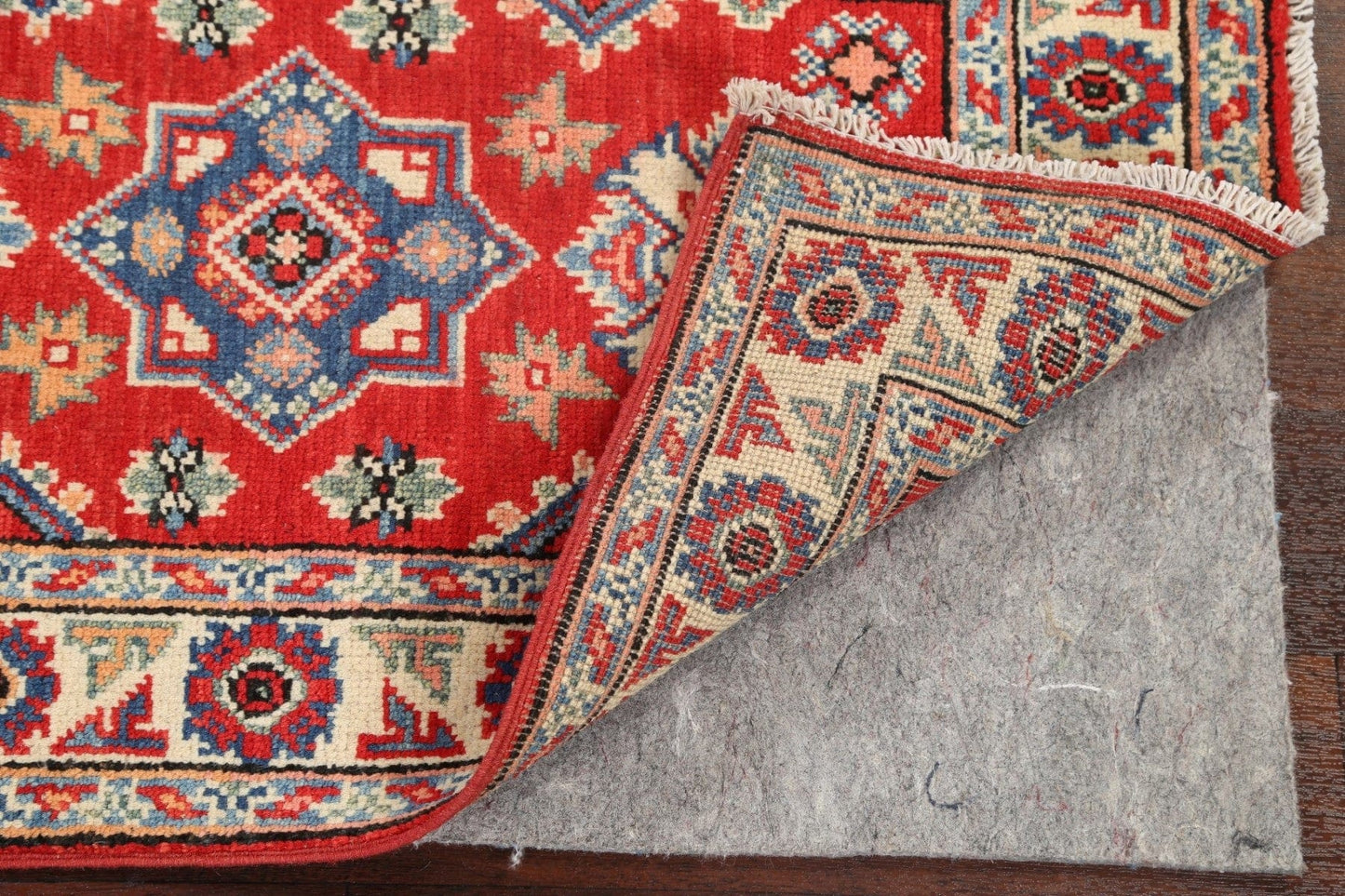 Geometric Kazak Oriental Area Rug 2x3