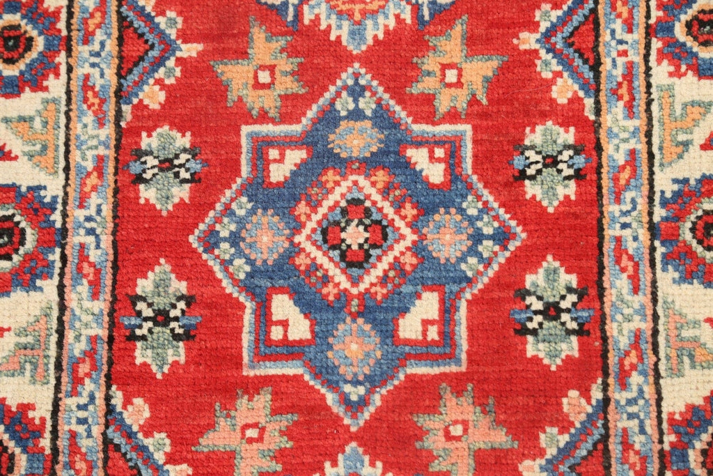 Geometric Kazak Oriental Area Rug 2x3