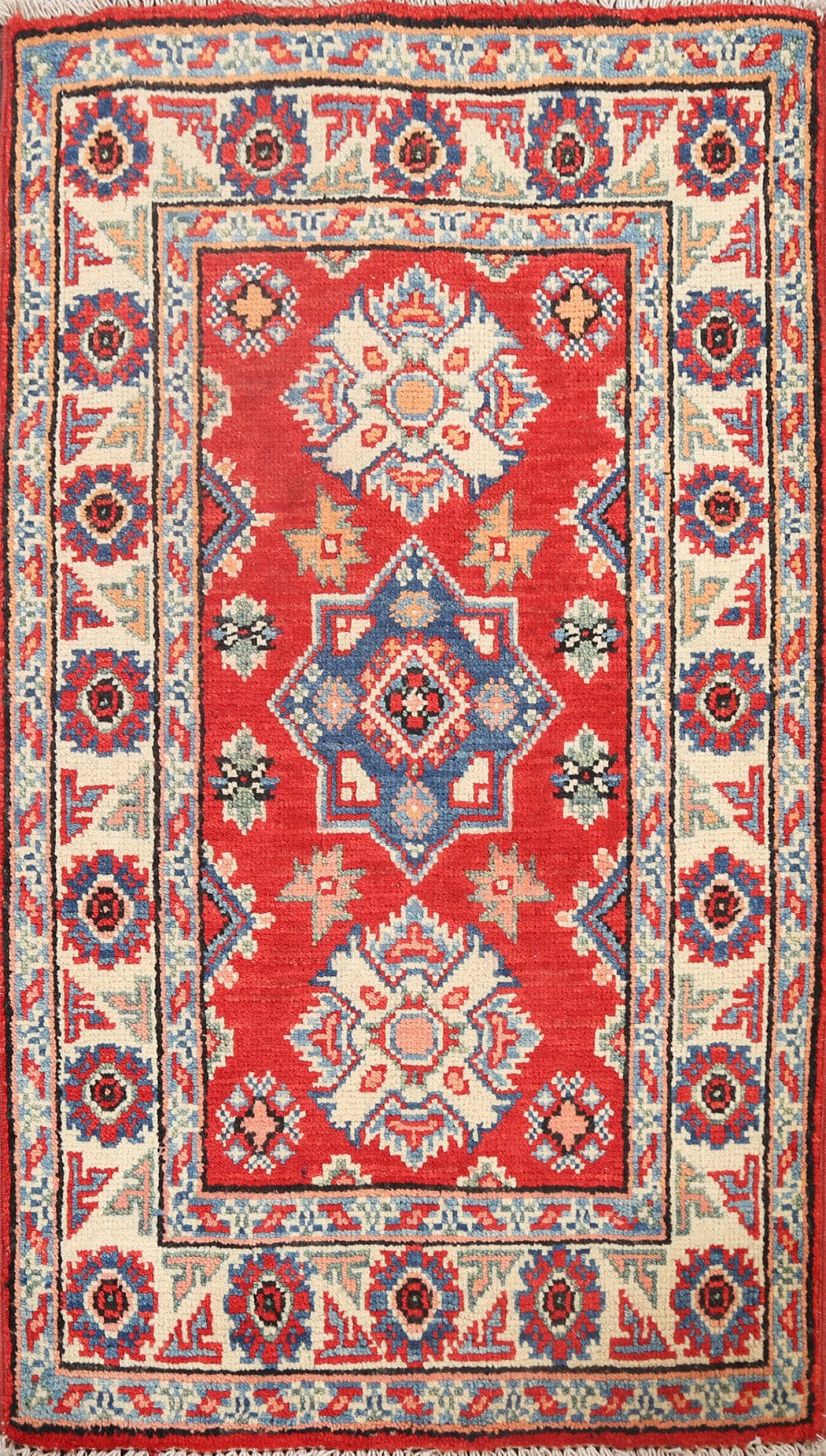 Geometric Kazak Oriental Area Rug 2x3