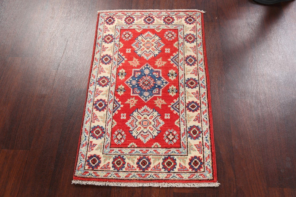 Geometric Kazak Oriental Area Rug 2x3