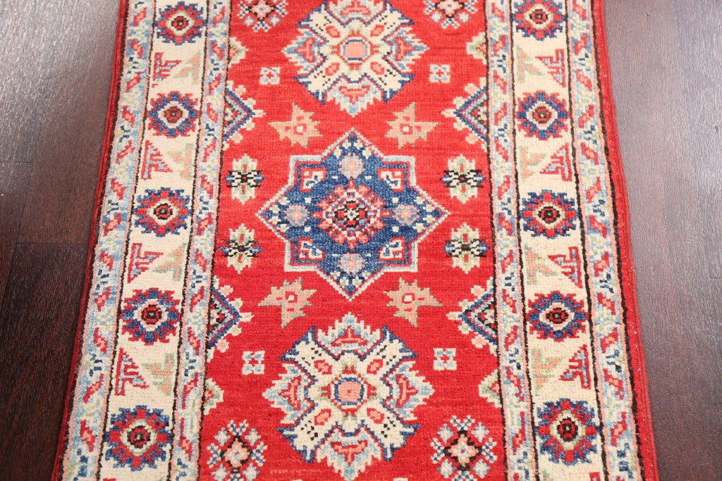 Geometric Kazak Oriental Area Rug 2x3