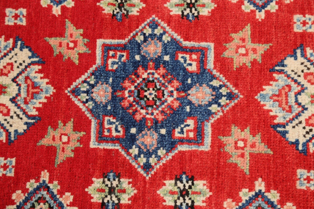 Geometric Kazak Oriental Area Rug 2x3