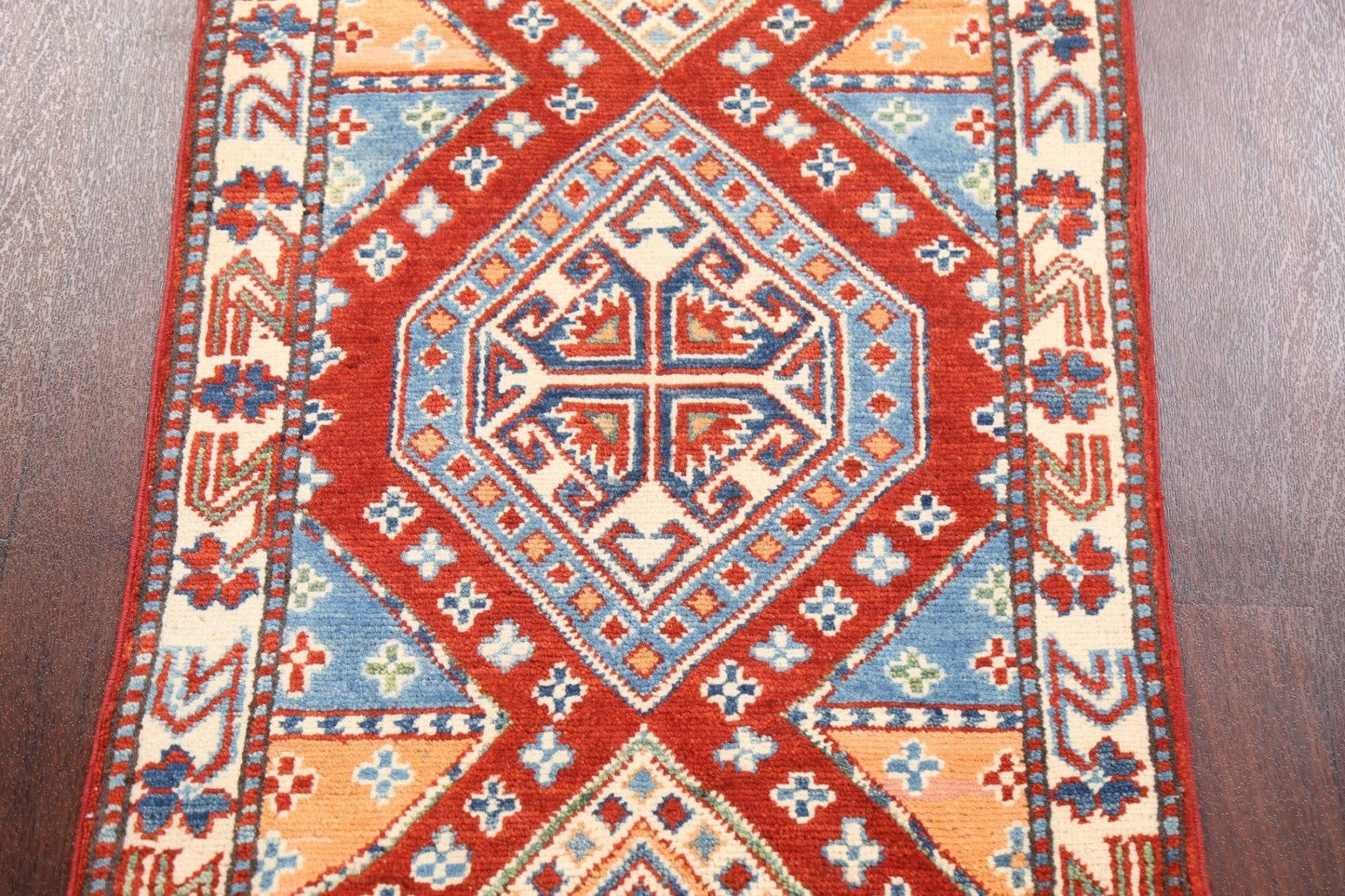 Geometric Kazak Oriental Area Rug 2x3