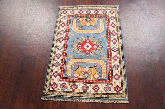 Geometric Kazak Oriental Area Rug 2x3