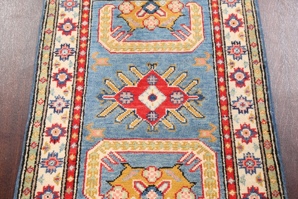 Geometric Kazak Oriental Area Rug 2x3