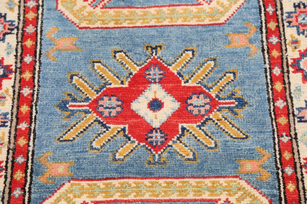 Geometric Kazak Oriental Area Rug 2x3