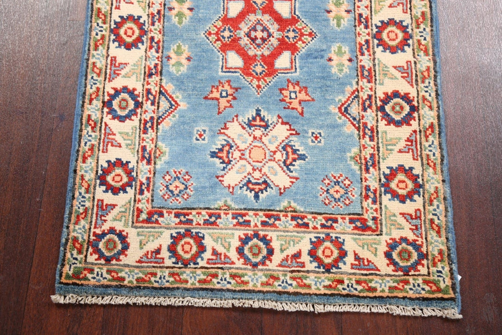 Geometric Kazak Oriental Area Rug 2x3