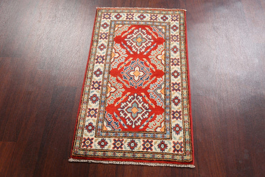 Geometric Kazak Oriental Area Rug 2x3