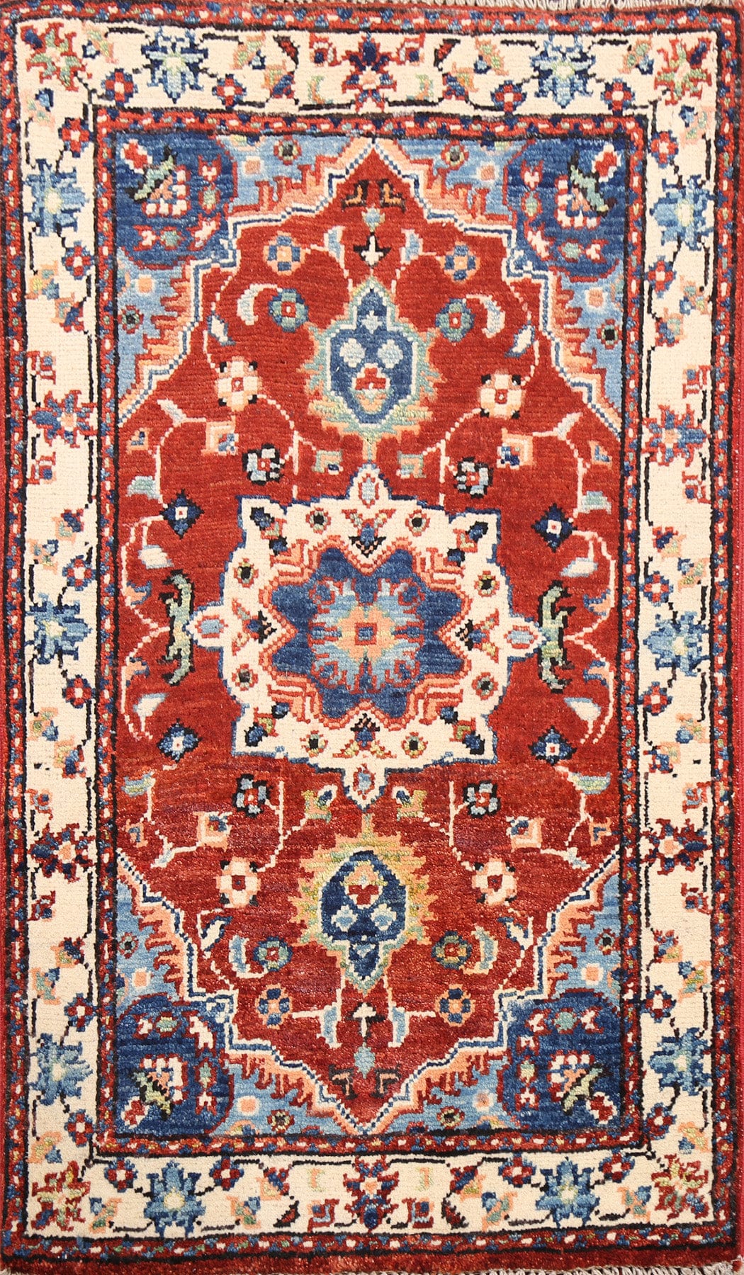 Floral Kazak Oriental Area Rug 2x3