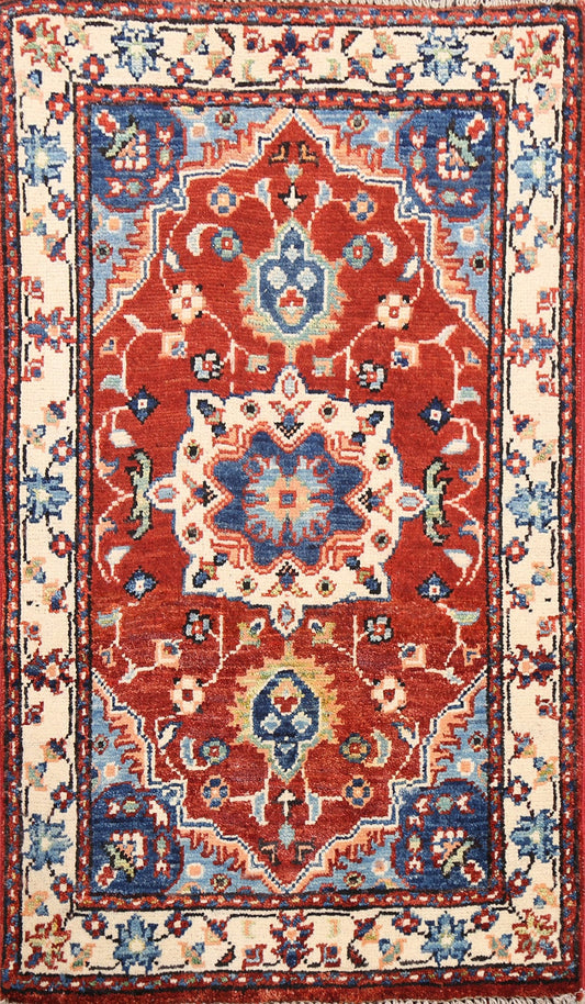 Floral Kazak Oriental Area Rug 2x3