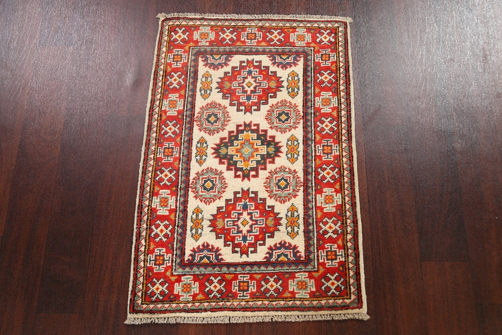 Geometric Kazak Oriental Area Rug 2x3