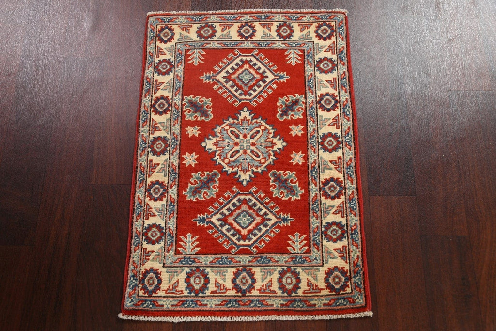 Geometric Kazak Oriental Area Rug 2x3